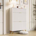 Schoenenrek met Uitklapbare Lades en Opbergvak – Compact Wit, Huis en Inrichting, Verzenden, Nieuw