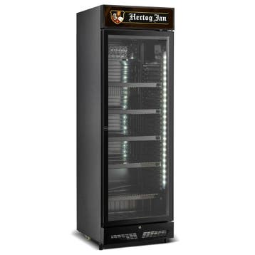 Hertog Jan bierkoelkast glasdeur 400 liter Blackline, Nieuw in verpakking, Koelen en Vriezen