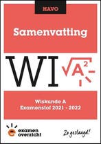 ExamenOverzicht   Samenvatting Wiskunde A HAVO 9789493190887, Verzenden, Zo goed als nieuw