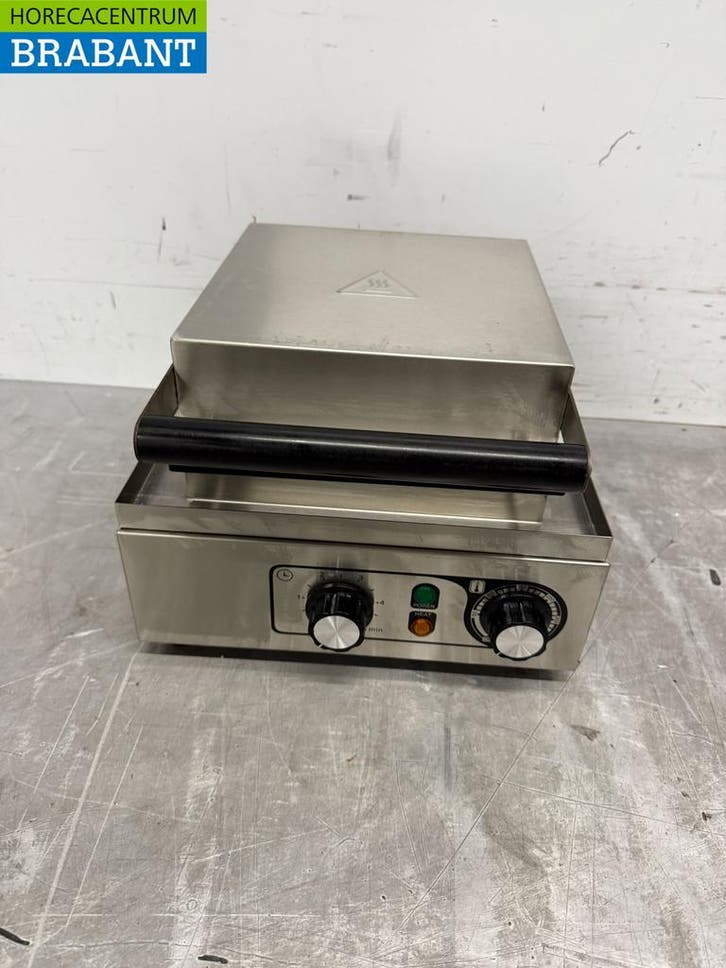 RVS Wafelijzer hartjes met timer 230V Horeca, Zakelijke goederen, Horeca | Keukenapparatuur, Nieuw zonder verpakking, Ophalen of Verzenden