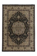 Perzisch Tapijt | Kashmir | Ornamenteel | Zwart | 120x170 cm, Huis en Inrichting, Stoffering | Tapijten en Kleden, Verzenden, Nieuw