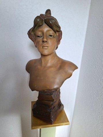G. Crinquet - Buste, Sapho - 60 cm - Keramiek