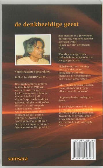 De denkbeeldige geest 9789077228241 U.G. Krishnamurti, Boeken, Verzenden, Zo goed als nieuw, U.G. Krishnamurti