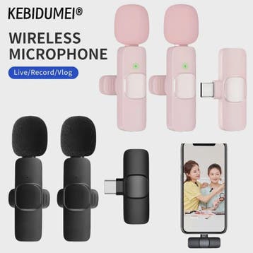 Draadloze Lavalier Microfoon Set (2.4G) voor iPhone & Androi, Verzenden, Nieuw