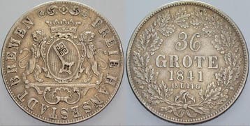 36 Grote 1841 Bremen, Postzegels en Munten, Verzenden
