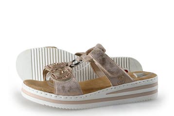 Rieker Slippers in maat 41 Roze, Slippers, Overige kleuren, Verzenden, Zo goed als nieuw