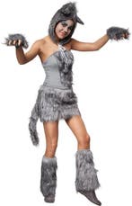 2dekans | dressforfun - Hete wolfsdame XL - verkleedkleding, Ophalen of Verzenden, Zo goed als nieuw