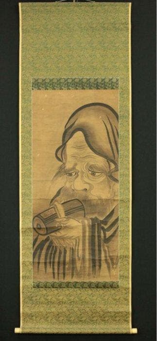 Fukurokuju, Sesson Shukei - Papier - Japan - Vroege Edo