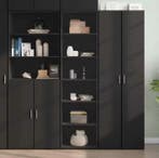 Hoog zwart highboard – stijlvolle opbergkast van houtmateria, Verzenden, Nieuw