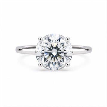 Ring - 14 karaat Witgoud - 4.00ct. tw. Diamant (Lab-grown) -, Nieuw