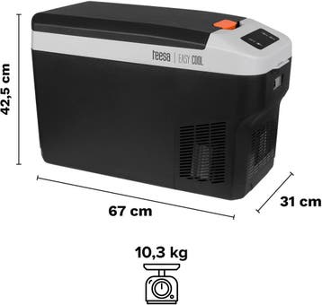 TEESA professionele compressor reiskoelkast met vriesfunctie, Verzenden, Nieuw