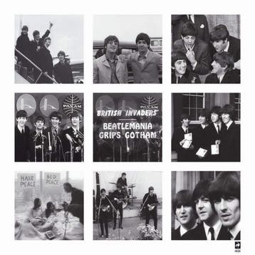 British Pathe - Beatlemania Grips Gotham Kunstdruk 70x70cm, Verzenden, Nieuw