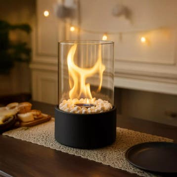 Kaminer bio-ethanol tafelhaard 28×16 cm – zwart & rookvri, Ophalen of Verzenden, Nieuw