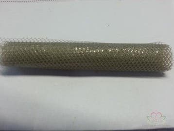 Lint Tule Taupe 8 cm rol 50 m, Ophalen of Verzenden, Nieuw