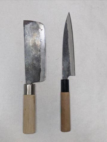 Keukenmes - Staal, Hout - Japan - Japanse vervaardigde, Antiek en Kunst