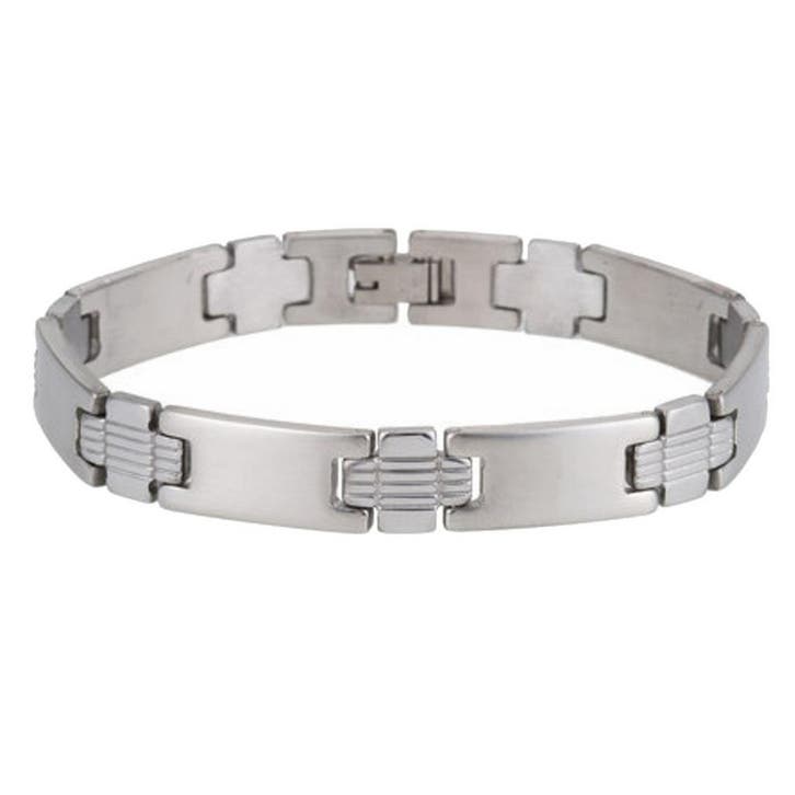 Fako Bijoux - Stalen Herenarmand - Armband Voor Heren - RVS, Sieraden, Tassen en Uiterlijk, Armbanden, Verzenden