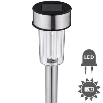 24 LED Solar lampen - zilver, Verzenden, Nieuw