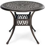 LIVSK Aluminium Tuintafel - Weerbestendig - Parasolgat - Rui, Verzenden, Nieuw