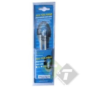 Aluminium Deurpinnen VW Met Ledlamp Blauw, Voor Alle Deurpin, Ophalen of Verzenden