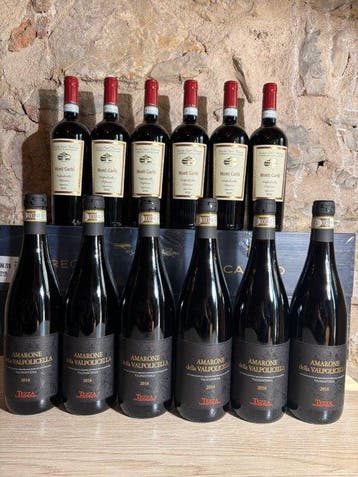 2016 x6 Tezza Amarone & 2020 6x Monti Garbi Valpolicella, Nieuw