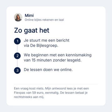Rekenen bijles online voor vwo, Privéles, Bijles