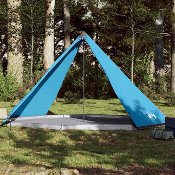 vidaXL Tipitent voor gezin 8-persoons waterdicht blauw, Caravans en Kamperen, Verzenden, Nieuw, Tot en met 2