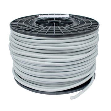 PVC kabel grijs HO5VV-F 2 x 1,5 mm² per 100 meter rol, Ophalen of Verzenden, Nieuw
