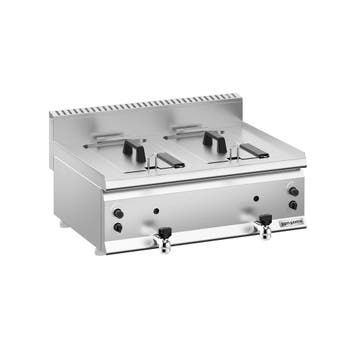 GGM Gastro | Dubbele gasfriteuse - 8+8 liter - 12 kW - |, Witgoed en Apparatuur, Frituurpannen, Verzenden, Nieuw
