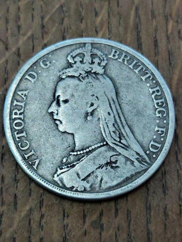 Verenigd Koninkrijk. Victoria. Crown 1890 London (Zonder