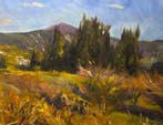 Antoine Reniers (1923-2013) - Le Mont Ventoux et les sapins, Antiek en Kunst