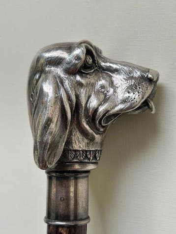 magrino Wandelstok - stok - .925 zilver - wandelstok, Antiek en Kunst