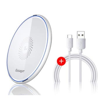 15W Qi Universele Draadloze Oplader - 2A Snelladen Wireless, Telecommunicatie, Verzenden, Nieuw