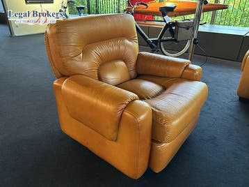 POLTRONA Hoeksalon + single seat - 70s, Antiek en Kunst, Antiek | Meubels | Stoelen en Banken, Ophalen of Verzenden