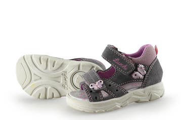 Lurchi Sandalen Meisjes in maat 20 Grijs, Verzenden, Jongen of Meisje, Schoenen, Zo goed als nieuw