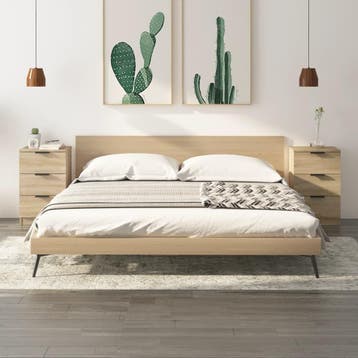 vidaXL Nachtkastjes 2 st 40x36x65 cm sonoma eikenkleurig, Minder dan 45 cm, Verzenden, Nieuw, 55 tot 70 cm