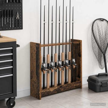 vidaXL Biljartkeu standaard Bewerkt hout 60 x 20 x 57 cm Oud, Verzenden, Nieuw