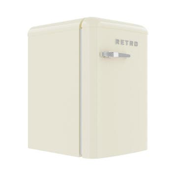 Koelkast Retro - 120 Liter - 1-Deurs - Statisch - Crème - G-, Verzenden, Nieuw in verpakking