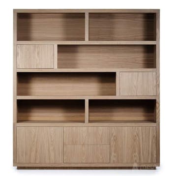 Kabinet Helsinki - 200cm - Lightbruin - 96275 - bergkasten, Nieuw, Overige materialen
