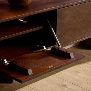 Zwevend tv meubel Vision Bruin Mangohout 120 cm | Starfurn, Huis en Inrichting, Ophalen of Verzenden, Nieuw