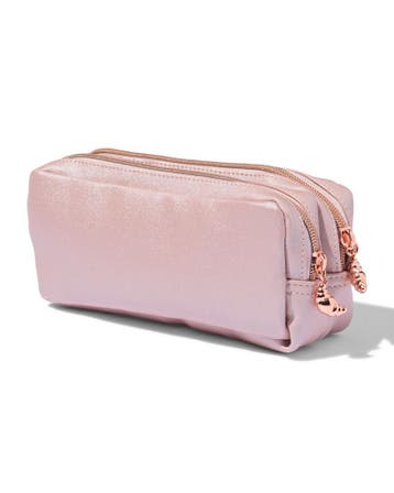 HEMA Etui 20x7x9cm dubbele rits kuntsleer, Verzenden, Nieuw