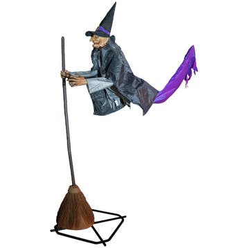 Halloween Decoratie Vliegende Heks Willa 310 Cm Animatronic, Kinderen en Baby's, Speelgoed | Poppen, Verzenden, Nieuw, Overige typen