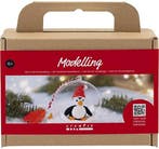 Diykit pakket hobbyset mini kerstbal boetseren pinguïn, Hobby en Vrije tijd, Ophalen of Verzenden, Nieuw