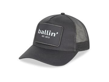 Veiling - Ballin Est. 2013 Trucker cap unisex antraciet grij, Kleding | Heren, Hoeden en Petten, Nieuw
