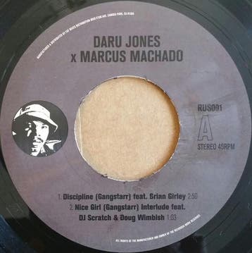 vinyl single 7 inch - Daru Jones - Marcus Machado â Dis., Verzenden, Zo goed als nieuw, 7 inch, Hiphop en Rap