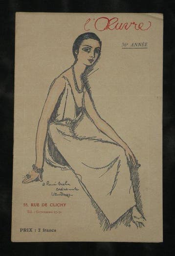 Van Dongen - Programme Théâtre de l’Œuvre - L’Annonce faite