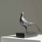 sculptuur, Pheasant - 17 cm - Tin, Brons, Marmer