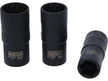 1/2" Dopsleutelset - spiraal-profiel kracht - 3 - delig - 17, Ophalen of Verzenden