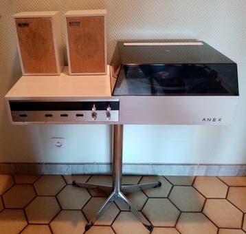 ANEX - Space Age Pedestal Music Center Stereoset, Nieuw