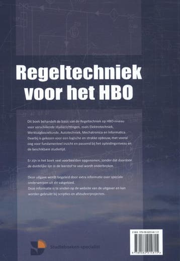 Regeltechniek voor het HBO 9789082014815 Harry van der Pol, Boeken, Verzenden, Gelezen, Harry van der Pol