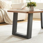 Stalen onderstel Lülsfeld set van 2 tafelpoot 40x43 cm zwart, Verzenden, Nieuw